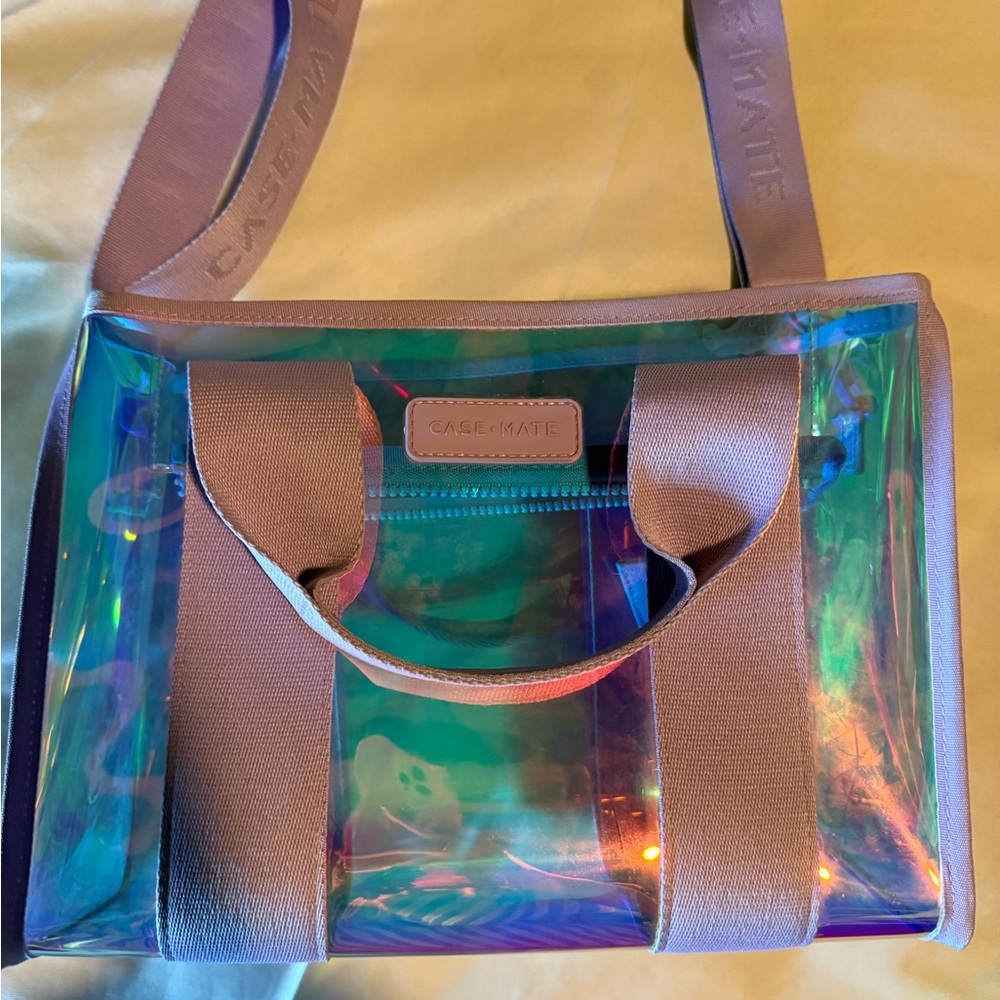 Case-Mate Purple Tote Bag with Iridescent Finish